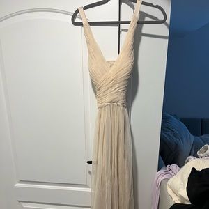 Cream/beige bridesmaid dress